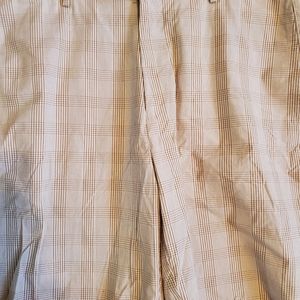 Peter Millar Tan Plaid Shorts Sz 35